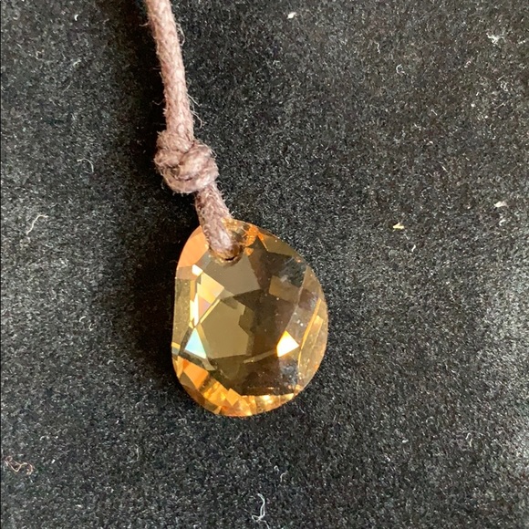 Swarovski Amber Teardrop Chocker - Picture 2 of 9